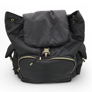 Tommy Bahama Elegant Black Backpack with Gold Details